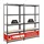 Proregal Mega Deal 2x Kellerregal Gorilla HxBxT 180x90x40cm | Fachlast 175kg | Schwarz | Garagenregal Werkstattregal Lagerregal Steckregal