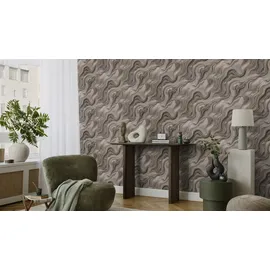 Rasch Textil Vliestapete Factory VI Marmor Anthrazit 10,05 x 0,53 m 0 g Grau 34193