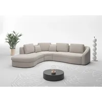 sit&more Ecksofa SIT & MORE "Jazz L-Form", beige (nature), B:303cm H:88cm T:274cm, 95% Polyester 5% Polyamid, Sofas, Ecksofa, In weiteren Größen erhältlich
