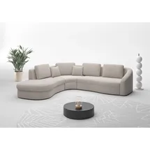 sit&more Ecksofa SIT & MORE "Jazz L-Form", beige (nature), B:303cm H:88cm T:274cm, 95% Polyester 5% Polyamid, Sofas, Ecksofa, In weiteren Größen erhältlich