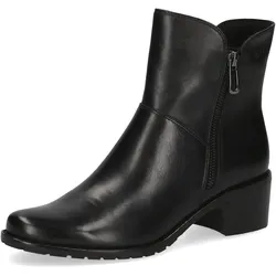 Stiefelette, Bockabsatz, Businesschuh mit zwei Reißverschlüssen, Gr. 38,5, schwarz, , 90047057-38,5