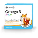 Dr. Böhm Omega 3 Junior Direkt Sticks: Zur Unterstützung des Gehirns & Immunsystems, mit Omega-3, Vitamin C und D, für Kinder & Erwachsene, 30 Sticks