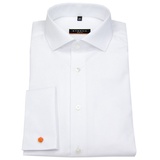Eterna SLIM FIT Cover Shirt in weiß unifarben, weiß, 38