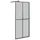 vidaXL Duschwand Walk-In-Dusche 80 x 195 cm Dunkles Sicherheitsglas