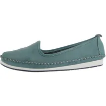 Andrea Conti Damen Slipper 0027449 Ballerina Mokassins, Größe:40 EU, Farbe:Blau