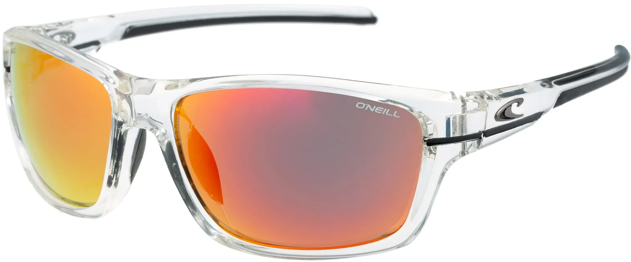 Sonnenbrille O'NEILL, Herren, transparent, schwarz, Sonnenbrillen Sonnenbrille, farblich abgesetzte Streifen im Bügel, Sportbrille