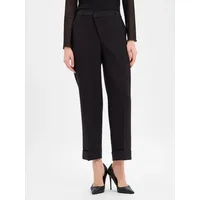 Opus Meeri Bundfaltenhose Schwarz 36