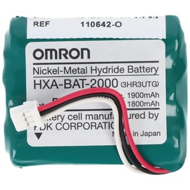 Omron Original NiMH Akku passend für Omron Healthcare HBP-1300 HPM-1300 Blutdruckmessgerät Typ HXA-BAT2000 9065797-O 3,6 Volt 1,9 Ah