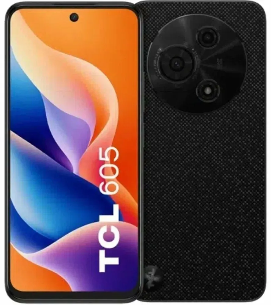 Smartphone TCL 605 Octa Core 4 GB RAM 128 GB Schwarz 6,7