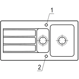 Villeroy & Boch Architectura 60 XR crema + Handbetätigung