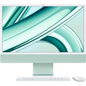 Apple All-in-One-PC iMac 24 M3 (2023) MQRA3D/A, 24 Zoll, 4,5 GHz 8-Kern, mit WLAN, grün
