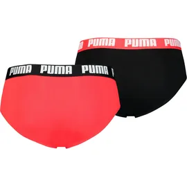 Puma Everyday Brief Rot/Schwarz S 2er Pack