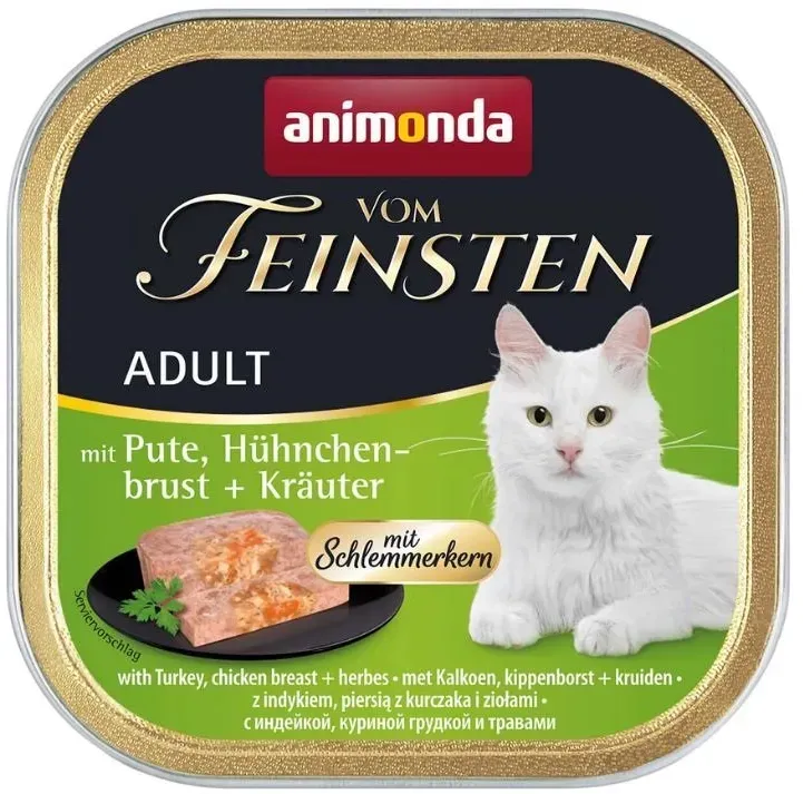 ANIMONDA Vom Feinsten Pate Pute, Huhn mit Kräutern 100g