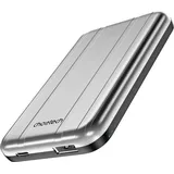 CHOETECH B655 Mini Powerbank 5000 mAh – Silber, 2x USB Typ-C, 1x USB Typ-A, USB Typ-C: USB Typ-A: