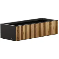 Herstera Pflanzkübel Deco Planter Xic M 40 x 100 x 25 cm Schwarz