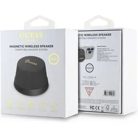 GUESS Magnetic Script Metal schwarz