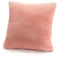 Rosa Damier-Kissen 40x40 - Quadrat Polyester Amadeus 40x8 cm
