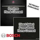 Bosch Backofenset mit Induktionskochfeld Pyrolyse Home Connect