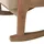 Beliani Schaukelsessel SKOVDE Stoff 66 x 82 x 79 cm Beige mit Kissen