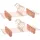 Songmics Hosenbügel aus Metall, 10 Stück, Kleiderbügel, 31 cm, mit 2 rutschfesten Clips, für Röcke, Hosen, Unterwäsche, Bügel, platzsparend, rostfrei, um 360° drehbar, Roségold CRI46R-10