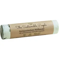 TSP Bio Müllbeutel, 30 Liter, 100% heim-kompostierbar, 50 x 57 cm 4003 , 1 Rolle à 10 Müllbeutel