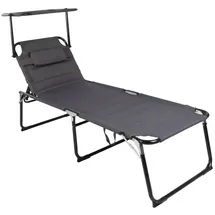 Lex XXL Sonnenliege 200 x 70 x 45 cm Anthrazit