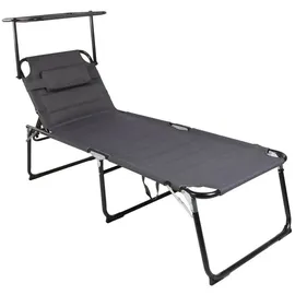 Lex XXL Sonnenliege 200 x 70 x 45 cm Anthrazit