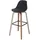 MCW Barhocker MCW-A89, Barstuhl Tresenhocker mit Lehne Textil, dunkelgrau