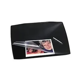Durable Schreibunterlage ARTWORK 590x470 mm, Schreibtischunterlage mit transparenter Abdeckung PP, Schreibtischunterlage schwarz,