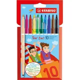Stabilo Filzstift und Fineliner 10 St. mehrfarbig