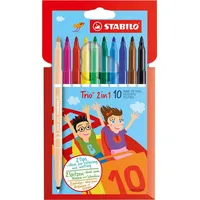 Stabilo Filzstift und Fineliner 10 St. mehrfarbig