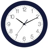EUROTIME Funkwanduhr Funk-Wanduhr indigo-blau blau