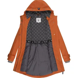 Peak Time "L60042", Damen, Gr. 4XL (48), rot (rotbraun), Obermaterial: 100% Polyurethan, Futter 1: 100% Polyester, Futter 2: 60% Baumwolle, 40% Polyester, Wattierung: 100% Polyester, modisch, tailliert ca.
