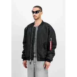 Alpha Industries Bomberjacke "MA-1 CS", Herren, Gr. XXL, schwarz (schwarz, schwarz), Obermaterial: 100% Nylon; Futter: 100% Nylon; Füllung: 100% Polyester, Jacken Bomberjacke