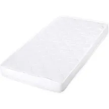 Lorelli Lorelli, Matratze Eco Tex 120 x 60 x 10 (120 x 60 cm antiallergisch Bezug waschbar Schaumstoff weiß uni