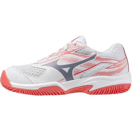 Mizuno Break Shot 5 Cc Tennisschuhe Kinder 61 - white/blue granite/calypso coral 39