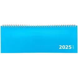2025 ADINA Tischquerkalender türkis 1W 2S Schreibtischkalender Tischkalender 30x10cm
