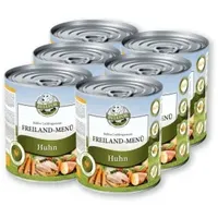 Bellfor Hundefutter Nass mit Huhn - Getreidefrei Freiland-Menü 6x800 g