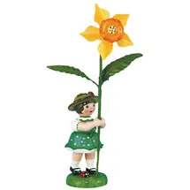 Hubrig Volkskunst GmbH Dekofigur Hubrig Volkskunst 'Blumenkinder Mädchen mit Narzisse Erzgebirge