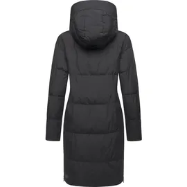 Ragwear Mantel Jumana schwarz / schwarzmeliert L