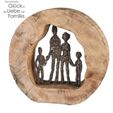GILDE Dekofigur »Skulptur Familie«, 63289536-0 bronzefarben B/H/T: 30 cm x 28 cm x 7 cm,