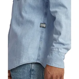G-Star Slim Fit Jeanshemd Silber M