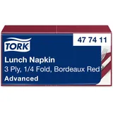 TORK 477411 33x33cm 3lg. 1/4 Falz bordeaux