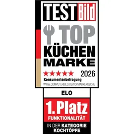 ELO Basic Galactica 15-teilig Edelstahl inklusive 3 Bratpfannen Pfas Free Pfanne + Kochtopf Silber