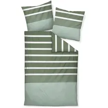 JANINE Bettwäsche J.D. 8468 salbeigrün 155x220 cm + 80x80 cm