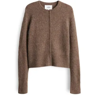 OPUS Damen Strickjacke | DRENI Slim Strickjacke aus weichem Alpakamix Cocoa, 38 - 38
