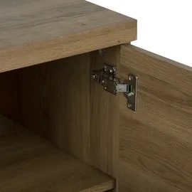 Beliani Schrank Timber Dunkelbraun