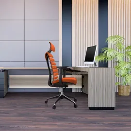 HJH Office ERGO LINE II PRO Stoff Orange
