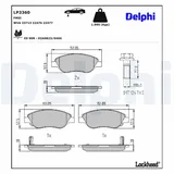 Delphi Bremsbelagsatz, Scheibenbremse