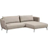 Schöner Wohnen SCHÖNER WOHNEN-Kollektion Ecksofa Pearl - 5 Jahre Hersteller-Garantie, auch in Bouclé L-Form, Maße (B/H/T): 270/71/160 cm, Füße Metall gelb